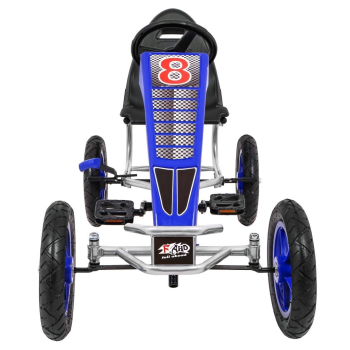 Gokart Full Ahead AIR na pedały dla dzieci 3+ Niebieski + Regulacja siedziska + Pompowane koła + Hamulec ręczny